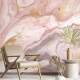 Papel de Parede IMPress�o Textura M�rmore Branco e Lil�s MP
