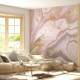 Papel de Parede IMPress�o Textura M�rmore Branco e Lil�s MP