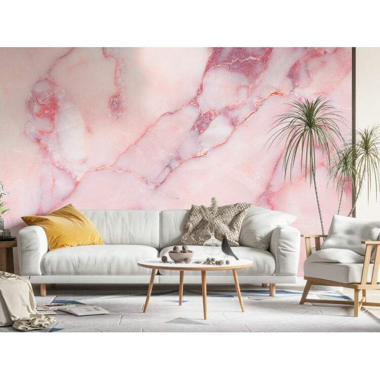 Papel de Parede IMPresso Textura Mrmore Rosa Beb MP
