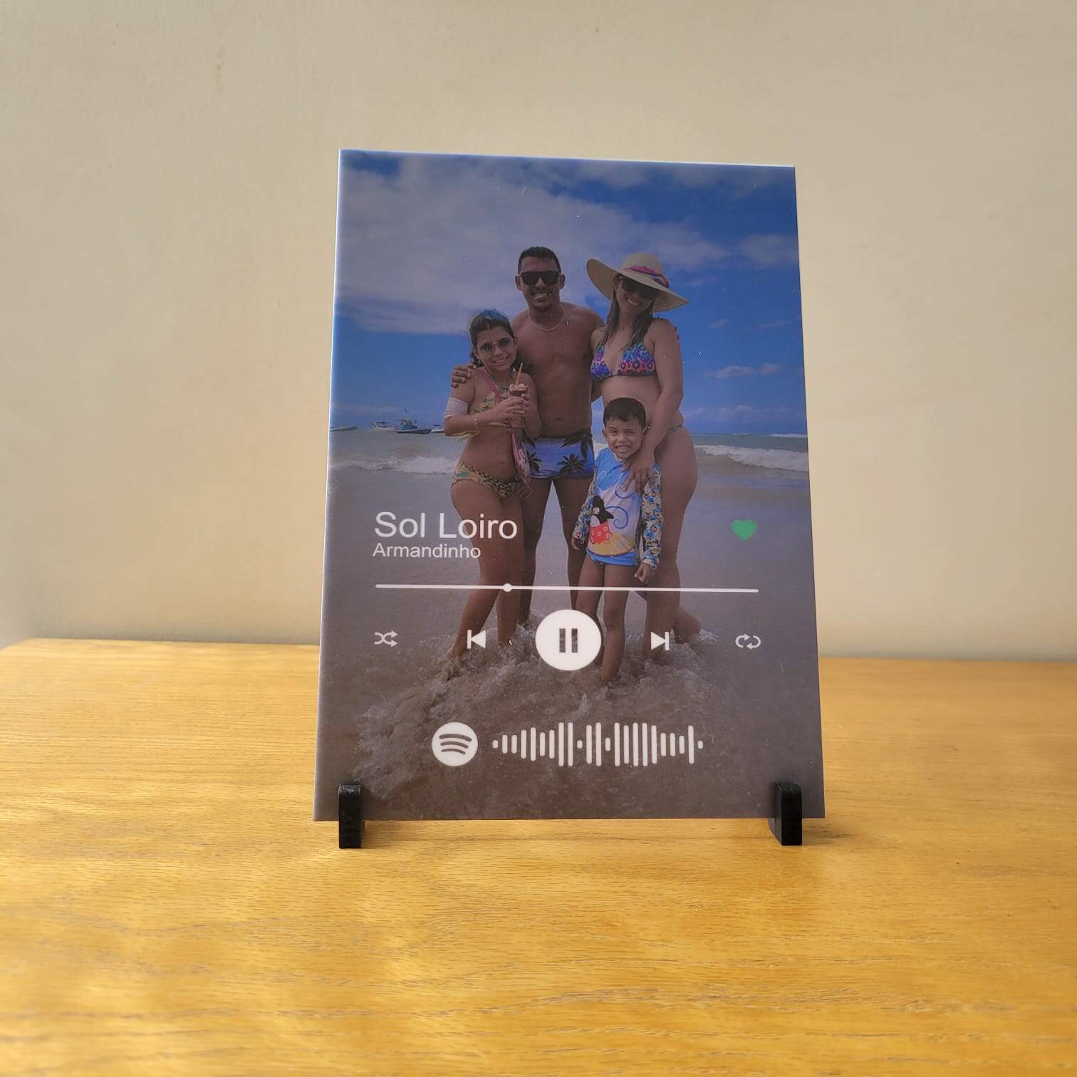 Kit Caixa com luzes e Placa e Cora��o e Mini Fotos Personalizado