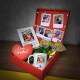 Kit Caixa com luzes e Placa e Cora��o e Mini Fotos Personalizado