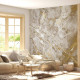 Papel de Parede IMPress�o Textura M�rmore Dourado e Cinza MP
