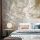 Papel de Parede IMPress�o Textura M�rmore Dourado e Cinza MP