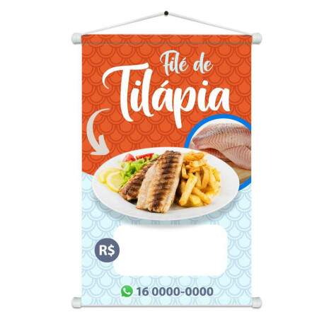 Banner Impresso em Lona Personalizado Fil de Tilpia