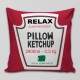 Almofada Decorativa Engra�ada Relax Ketchup
