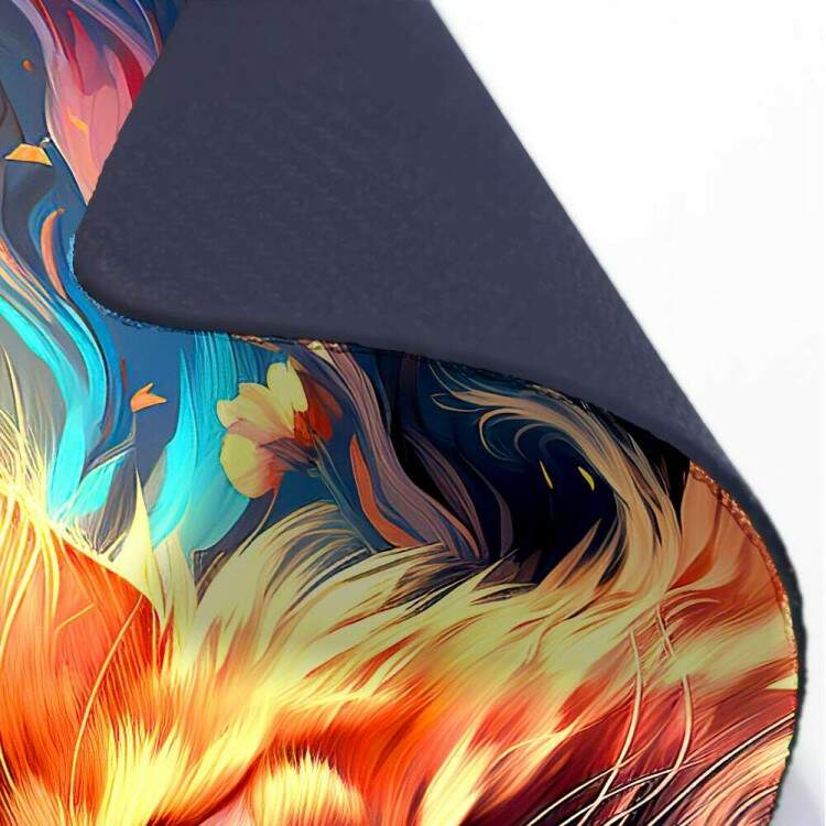 Mouse Pad 70x30cm Animais Gato Colorido