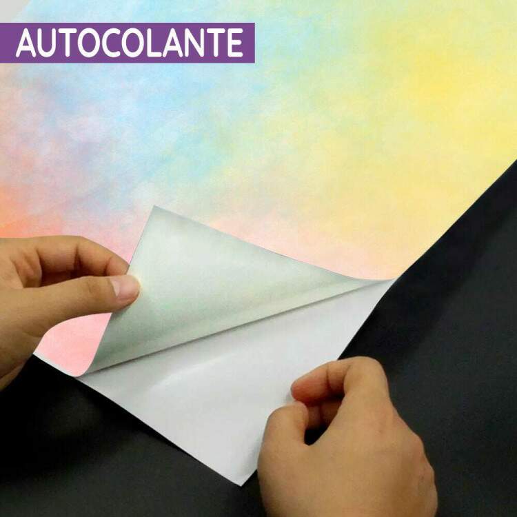 Papel de Parede Estilo Aquarela Azul, Rosa e Amarelo MP