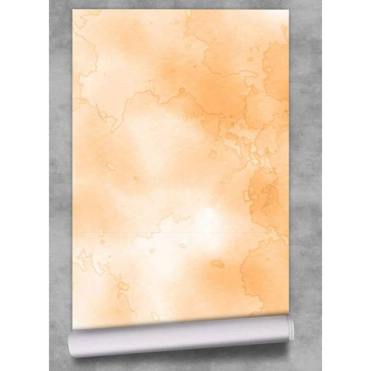 Papel de Parede Estilo Aquarela Laranja MP