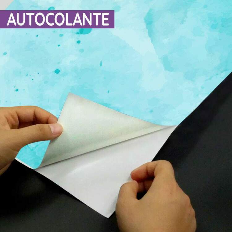 Papel de Parede Estilo Aquarela Verde-gua Intenso MP