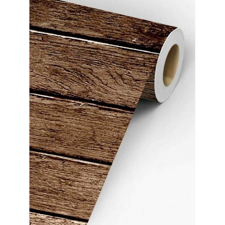 Papel de Parede Estilo Madeira Ripado Horizontal MP
