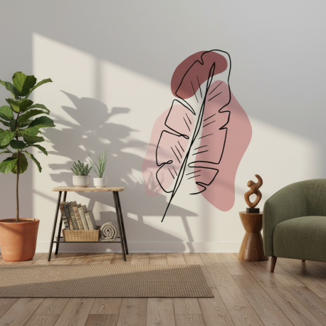 Adesivo Decorativo Floral Contemporneo mod 1 Boho