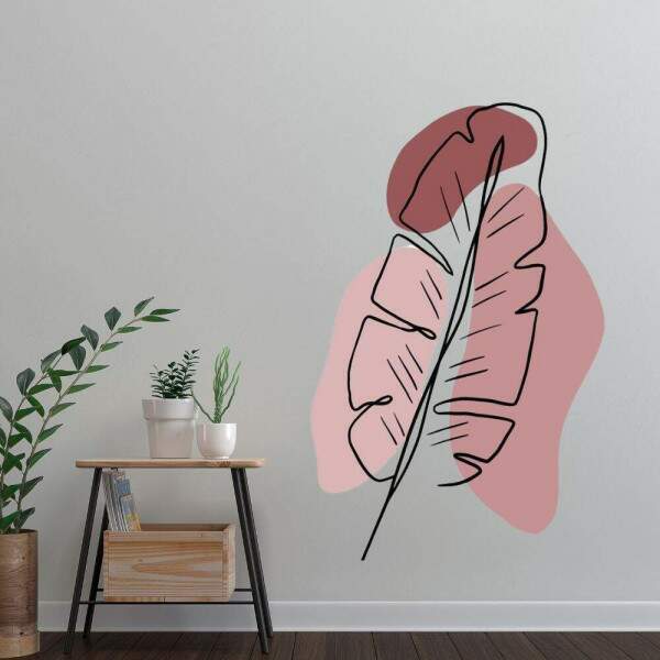 Adesivo Decorativo Floral Contemporneo mod 1 Boho