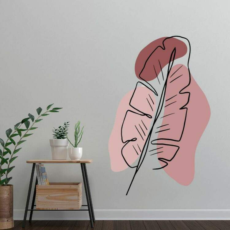 Adesivo Decorativo Floral Contemporneo mod 1 Boho