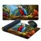Mouse Pad 70x30cm Arara em Paisagem Esbelta Iluminada