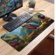 Mouse Pad 70x30cm Arara em Paisagem Esbelta Iluminada