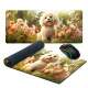 Mouse Pad 70x30cm Cachorro Fofo em Lindo Jardim