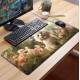 Mouse Pad 70x30cm Cachorro Fofo em Lindo Jardim