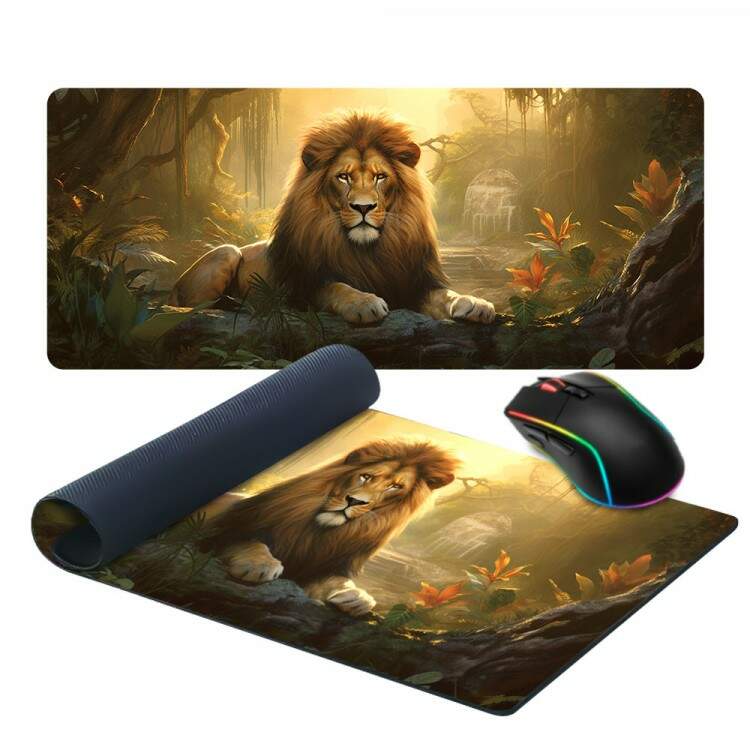 Mouse Pad 70x30cm Leo em Selva