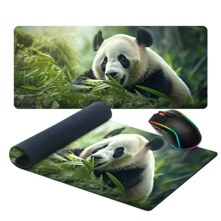 Mouse Pad 70x30cm Panda em Floresta