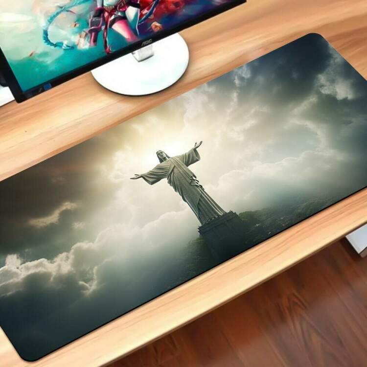 Mouse Pad 70x30cm Cristo Redentor