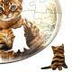 Quebra Cabe�a Kids Filhote de Gato Amarelo Bengal Kitten