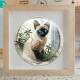 Quebra Cabe�a Kids Filhote de Gato Siam�s em Folhas