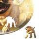 Quebra Cabe�a Kids Filhote de Pug Correndo em Campo