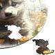Quebra Cabe�a Kids Filhote de Lobo Baby em Jardim