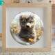 Quebra Cabe�a Kids Filhote de Lobo Baby em Jardim