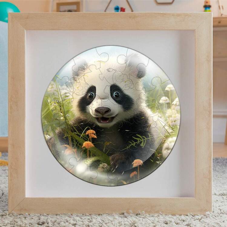 Quebra Cabea Kids Filhote de Panda Feliz Baby