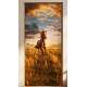 Adesivo de Porta Cavalo Correndo ao P�r do Sol