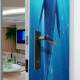 Adesivo de Porta Narval Nadando nas �guas do �rtico