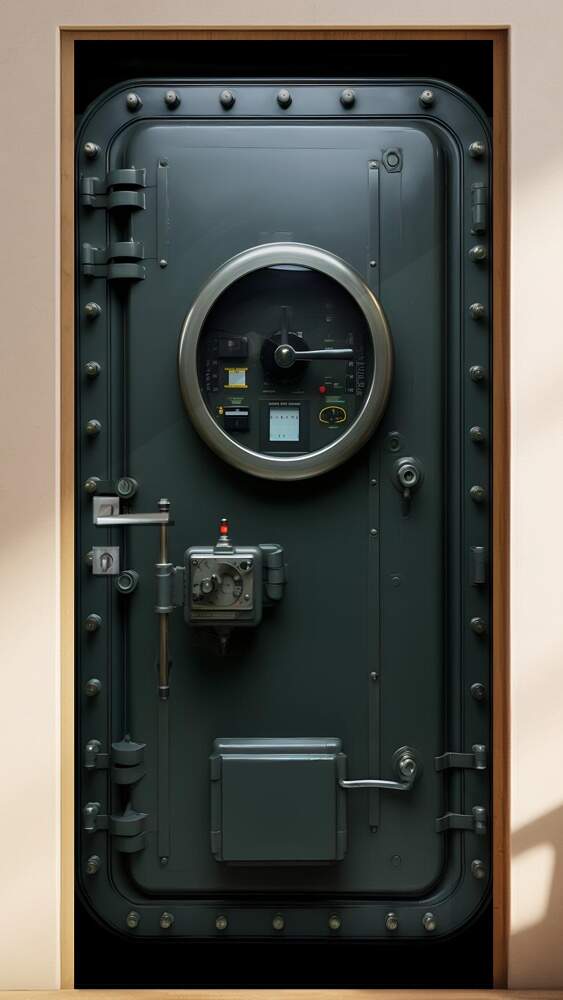 Adesivo de Porta Estilo Porta de Submarino Resistente com Sistema