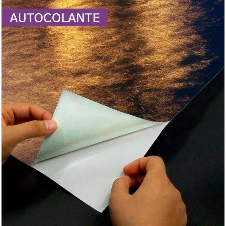 Adesivo de Porta Navio em Mar Luxuoso e Iluminado