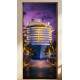 Adesivo de Porta Navio Luxuoso e Iluminado com Lindo P�r do Sol
