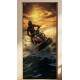 Adesivo de Porta Jet Ski Yamaha em Oceano com Lindo P�r do Sol