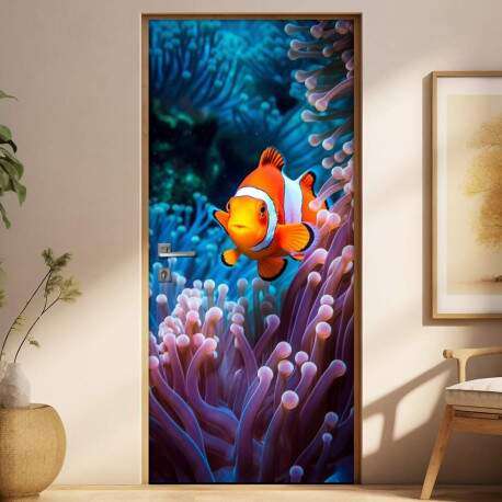 Adesivo de Porta Peixe-Palhao Inspirao Nemo