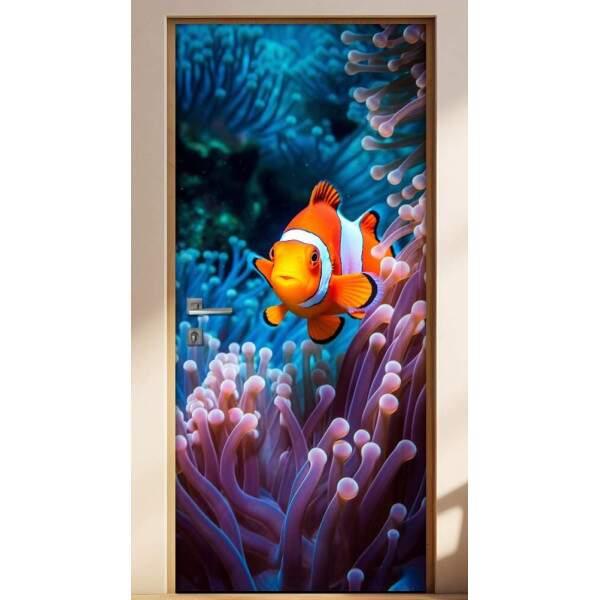 Adesivo de Porta Peixe-Palhao Inspirao Nemo