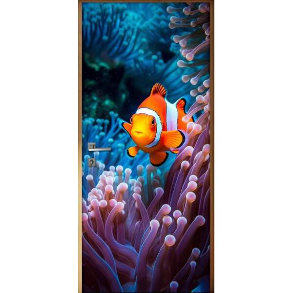 Adesivo de Porta Peixe-Palhao Inspirao Nemo