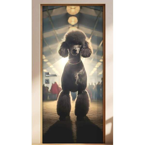 Adesivo de Porta Poodle Modelo