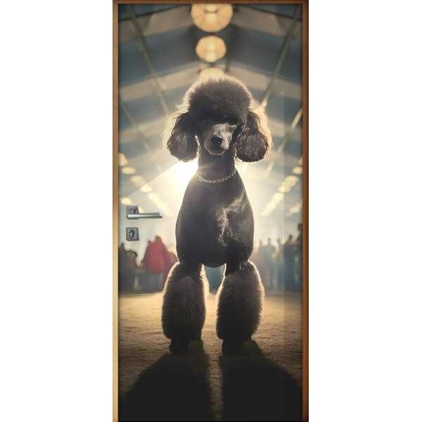Adesivo de Porta Poodle Modelo
