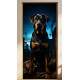 Adesivo de Porta Rottweiler em Cena Dram�tica