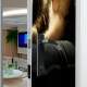 Adesivo de Porta Gato Relaxando em Sof�