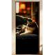 Adesivo de Porta Gato Relaxando em Sof�