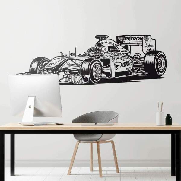 Adesivo de Parede Silhueta de Ferrari