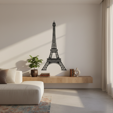 Adesivo de Parede Silhueta Torre Eiffel
