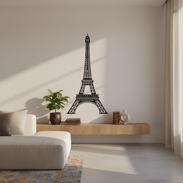 Adesivo de Parede Silhueta Torre Eiffel