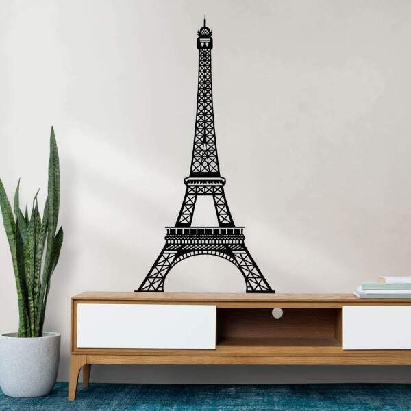 Adesivo de Parede Silhueta Torre Eiffel
