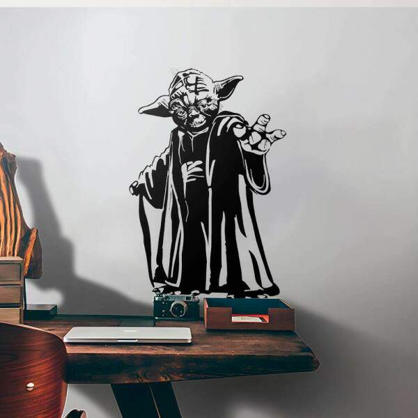 Adesivo de Parede Mestre Yoda
