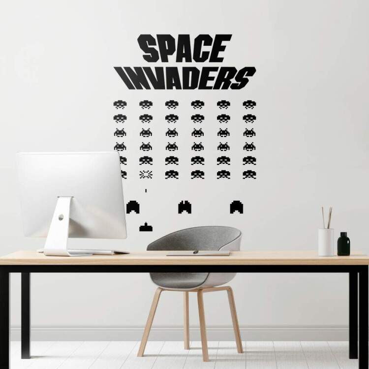 Adesivo de Parede Space Invader